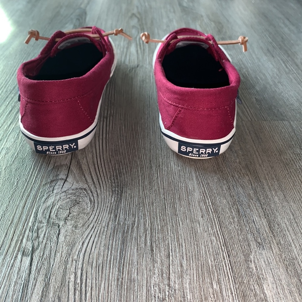Sperry Canvas-Leather Top Sider Memory Foam Shoes Like New-Only Worn Two Times - Picture 4 of 11